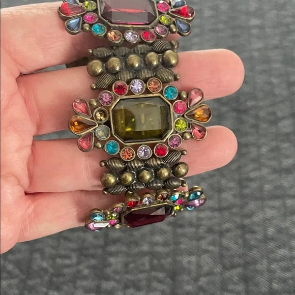 Multicolor Gemstone Bracelet and Ring Set - Picture 4 of 9